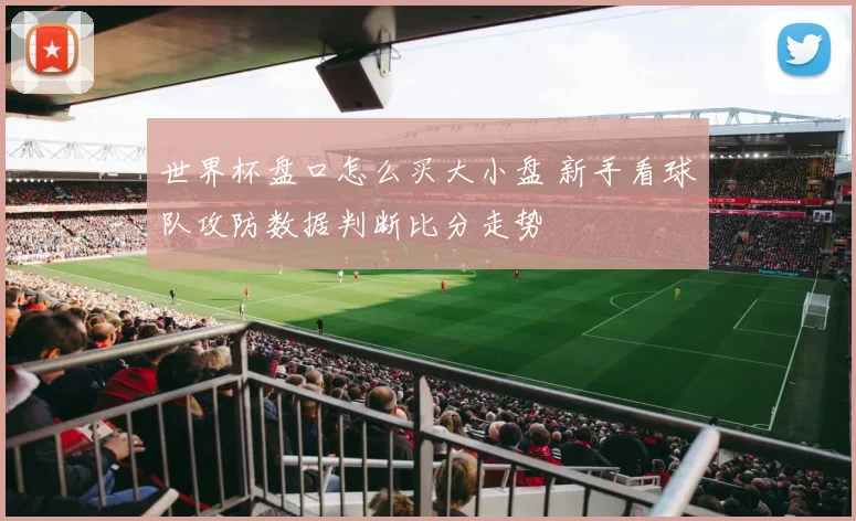 世界杯盘口怎么买大小盘 新手看球队攻防数据判断比分走势
